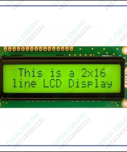 Green Color 1602 Character Lcd Display 16x2