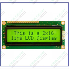 Green Color 1602 Character Lcd Display 16x2