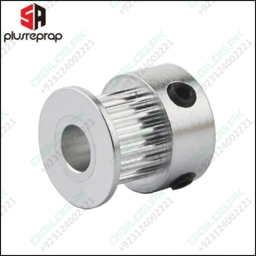 GT2 20 Teeth Timing Pulley Bore 6.35mm Shaft Aluminum for