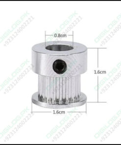 Gt2 Pulley 20 Teeth 8mm Bore Timing Gear Aluminum Alloy For