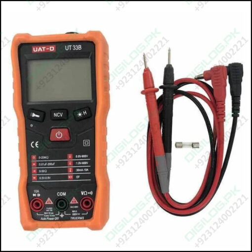 Handheld Portable Ac Dc Ncv True Rms Digital Multimeter