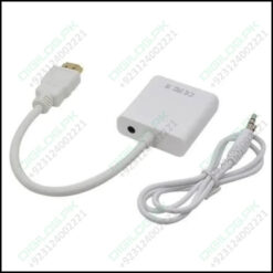 Hdmi To Vga Female Adapter Converter With Audio Support