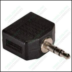 Headphone Jack Splitter 3.5mm Plug To 2x Sockets Stereo