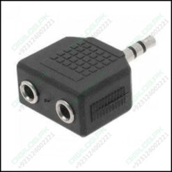 Headphone Jack Splitter 3.5mm Plug To 2x Sockets Stereo