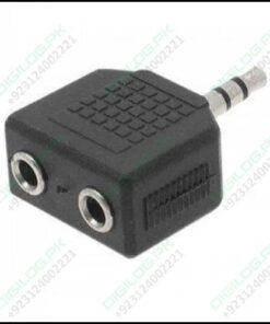 Headphone Jack Splitter 3.5mm Plug To 2x Sockets Stereo