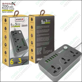 High Quality 3 Power Socket 6 Usb Ports Extension Lead Wire