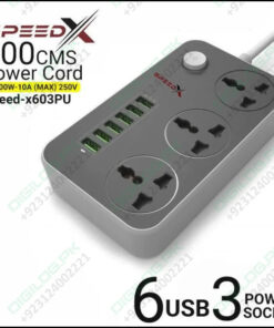 High Quality 3 Power Socket 6 Usb Ports Extension Lead Wire