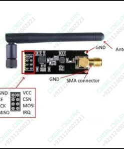 Hw-237 2.4ghz Nrf24l01+pa+lna Sma Wireless Transceiver