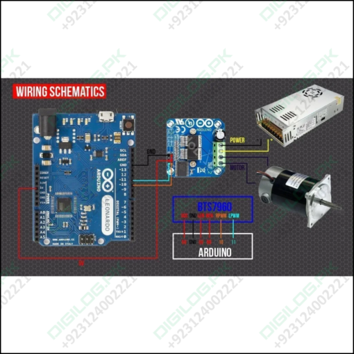 Ibt2 Bts7960b Bts7960 43a H-bridge Motor Driver Module For