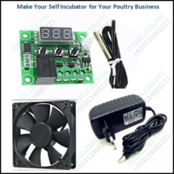 Incubator Controller Kit W1209+ 3 Inch Fan+power Supply