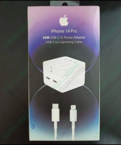 Iphone 14 Pro 50w Usb-c+c Power Adapter With Usb-c