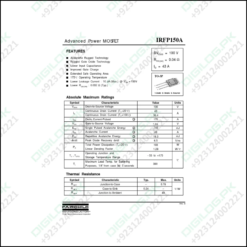 Irfp150a Advanced Power Mosfet