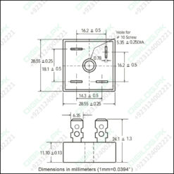 Kbpc3510 Bridge Rectifier Diode - Single Phase Metal Case