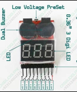 Lipo Buzzer Battery Voltage Indicator Volt Meter Level