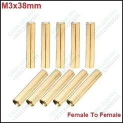 M3x38mm Female To Thread Brass Hex Standoff Pcb Pillar