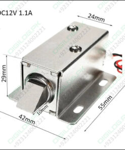 Ma1206 54 x 42 28mm 12v Dc Cabinet Drawer Electric Door Lock