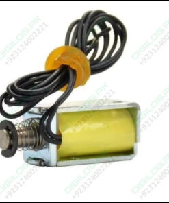 Micro Electromagnet Dc12v 1.5w 4mm Stroke Through Push Pull