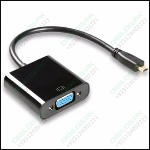 Micro Hdmi To Vga Female Video Cable Converter Adapter For