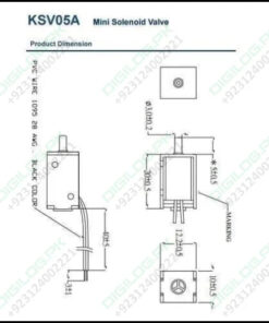 Mini 3v Dc Solenoid Valve Ksv05a Normally Open For Gas Air