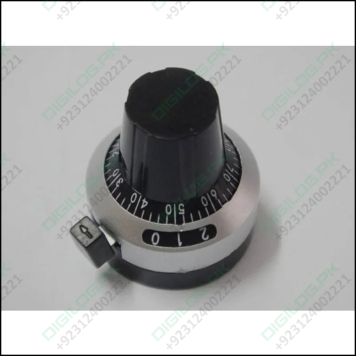 Multi-turn potentiometer knob with dial 3590S switch lock In