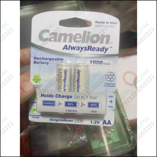 Original Aa 1.2v Camelion Rechargeable Cell Battery 1000mah