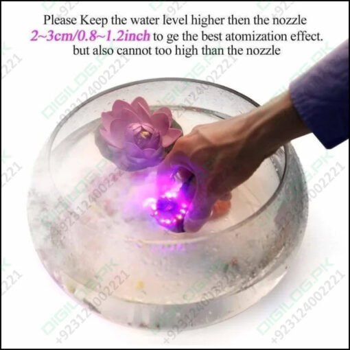 Original Ultrasonic Mist Maker Fogger 12 Led Colorful Light