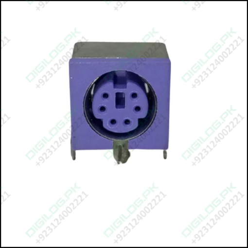 Pcb Mount 6 Pin Mini Din Socket Audio Video Connector - c