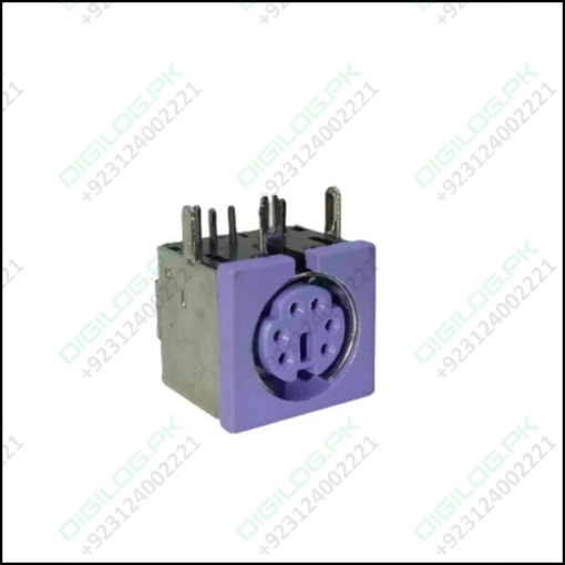 Pcb Mount 6 Pin Mini Din Socket Audio Video Connector - c