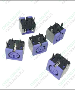 Pcb Mount 6 Pin Mini Din Socket Audio Video Connector - c