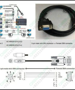 PLC Delta Programming UC-MS010-02A 1M Cable Serial