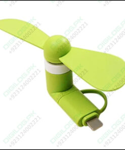 Portable 2 In 1 Mini Usb Fan For Phone Mix Color