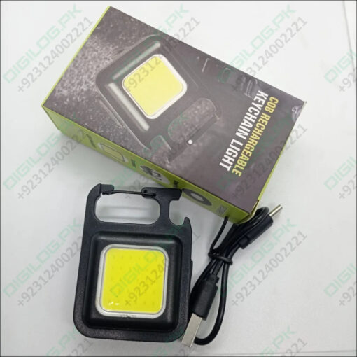 Portable COB Flashlight - Emergency Light with Rechargeable