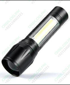 Portable Mini Telescopic Zoom Xpe Cob Led Main Light White