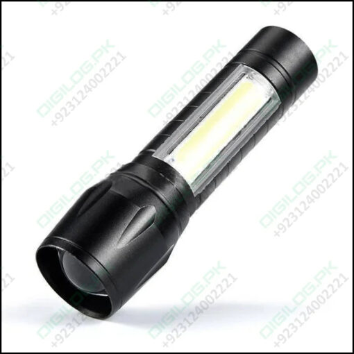 Portable Mini Telescopic Zoom Xpe Cob Led Main Light White