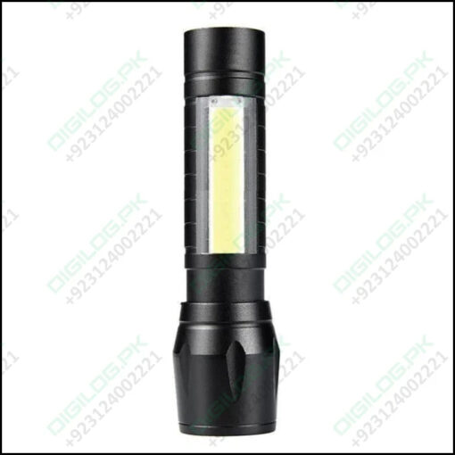 Portable Mini Telescopic Zoom Xpe Cob Led Main Light White