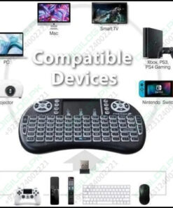 Portable Mini Wireless Keyboard Controller With Touchpad