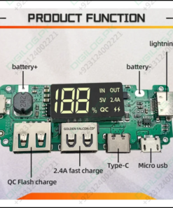 Power Bank Module For 18650 Cells And Lithium Polymer