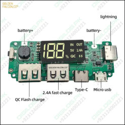 Power Bank Module For 18650 Cells And Lithium Polymer