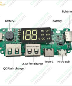 Power Bank Module For 18650 Cells And Lithium Polymer