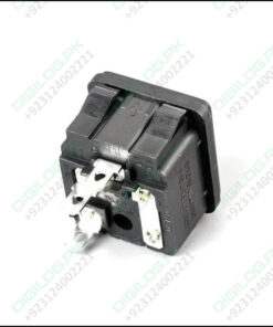 Power Socket 15a 250v Ac 3 Terminal With Fuse Holder