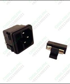 Power Socket 15a 250v Ac 3 Terminal With Fuse Holder