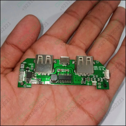 Pull Out 5v 2a Diy Power Bank Module With Emergency Light