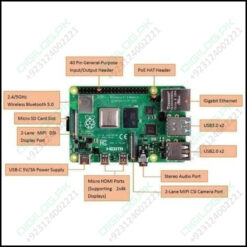 Raspberry Pi 4 8gb Ram Model b Quad Core Cpu 1.5ghz