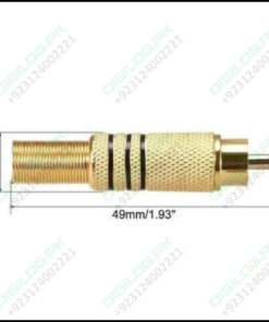 Rca Connector Gold Plated Male Plug Audio Video Adapter