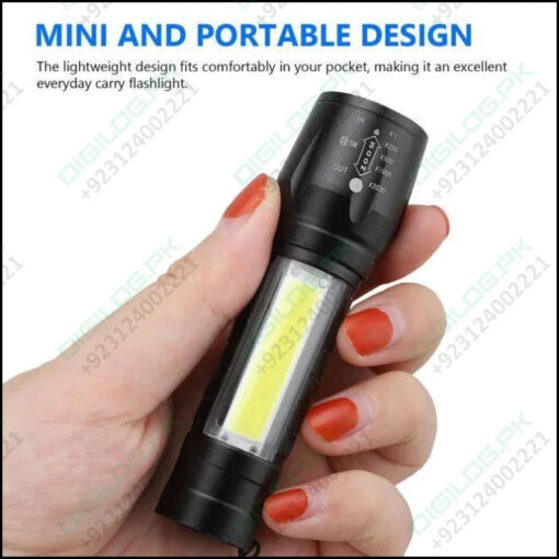 Rechargeable Cob Light Flashlight