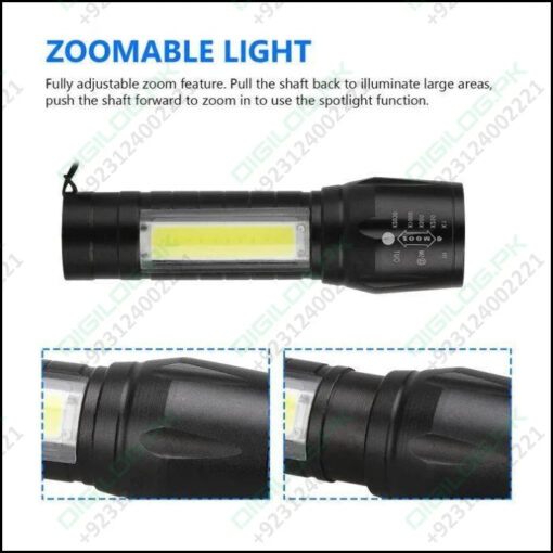 Rechargeable Cob Light Flashlight