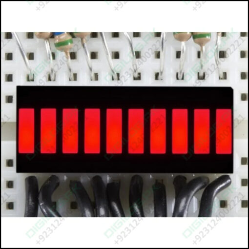 Red 10 Segment Light Bar Graph Led Display