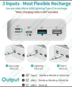 Romoss 30000mah 18w Type c Pd 3 Outputs Inputs Fast Charging