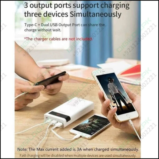 Romoss 30000mah 18w Type c Pd 3 Outputs Inputs Fast Charging