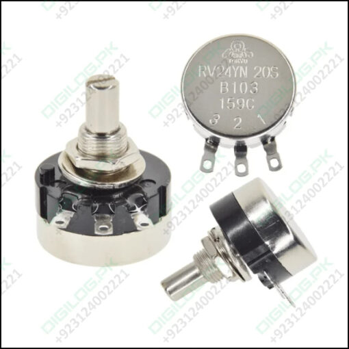 Rv24yn20sb103 10k Ohm Single Turn Potentiometer - Round